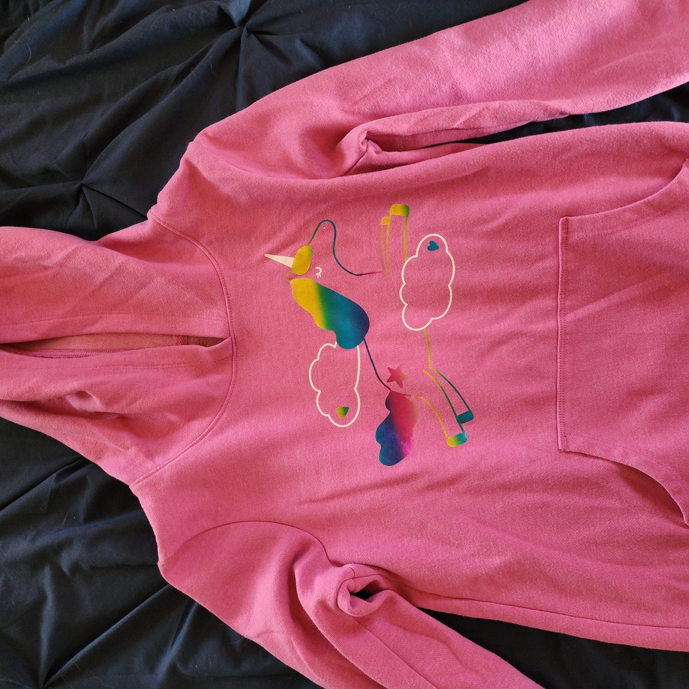 Pink Unicorn Hoodie Sweater